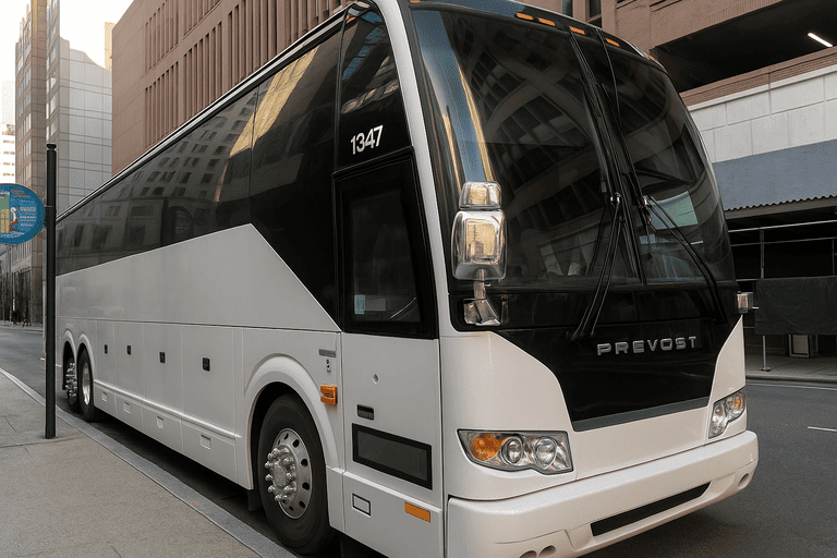 a Tulare Charter Bus coach bus