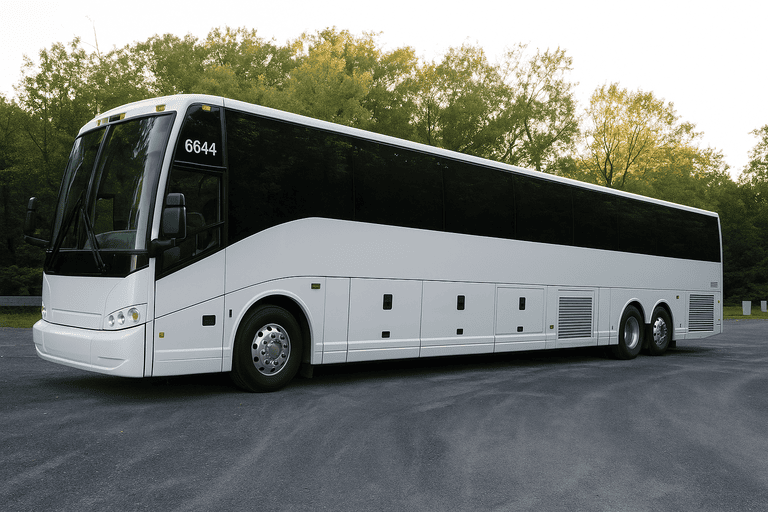 exterior of Tulare Charter Bus coach bus