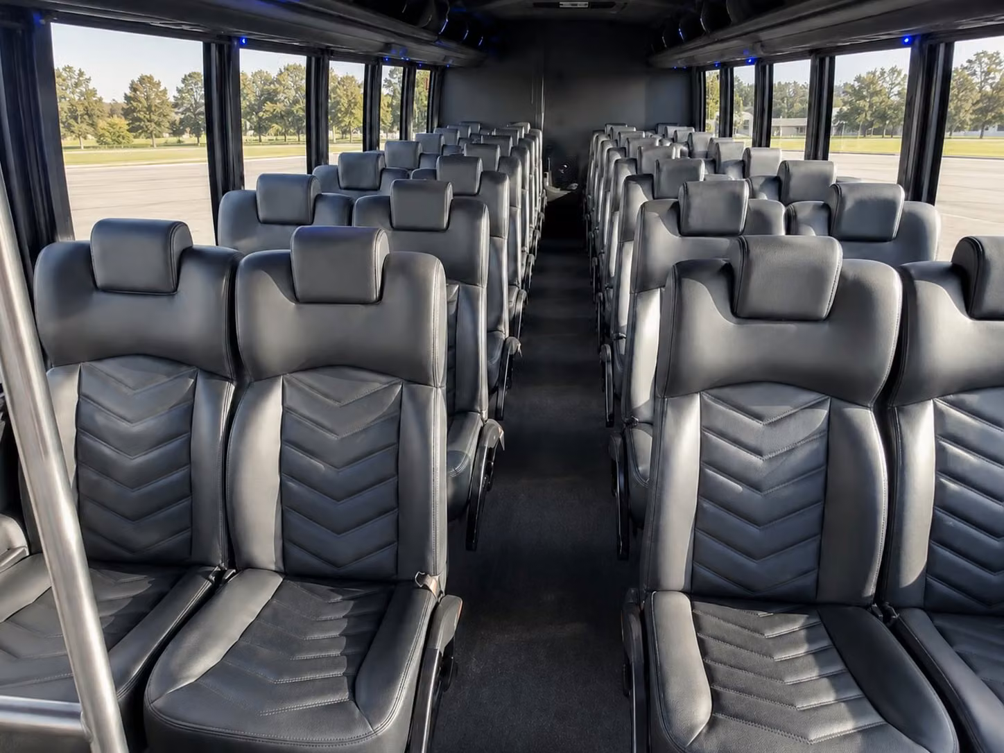 15 passenger minibus interior