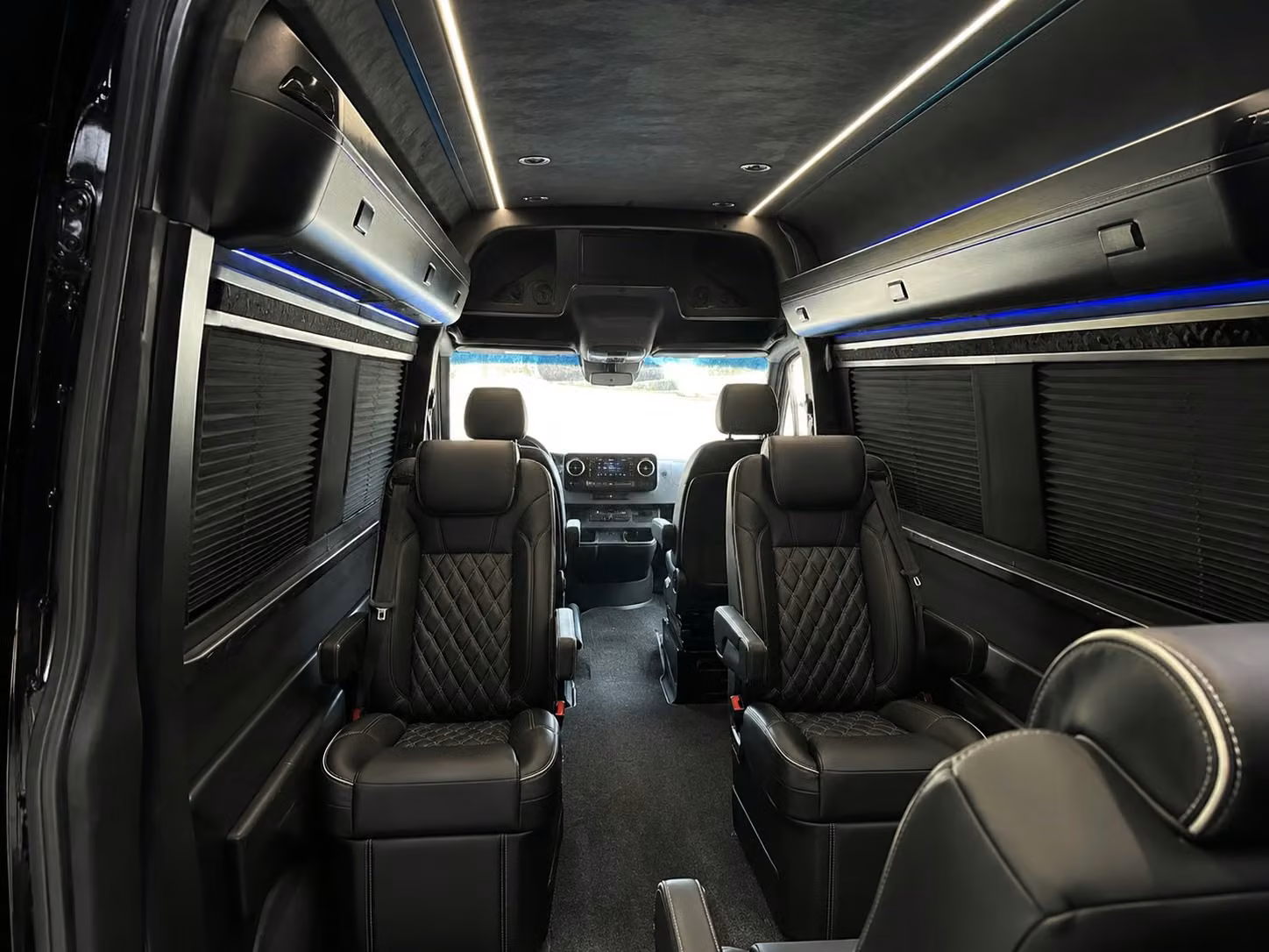 sprinter van with driver inside