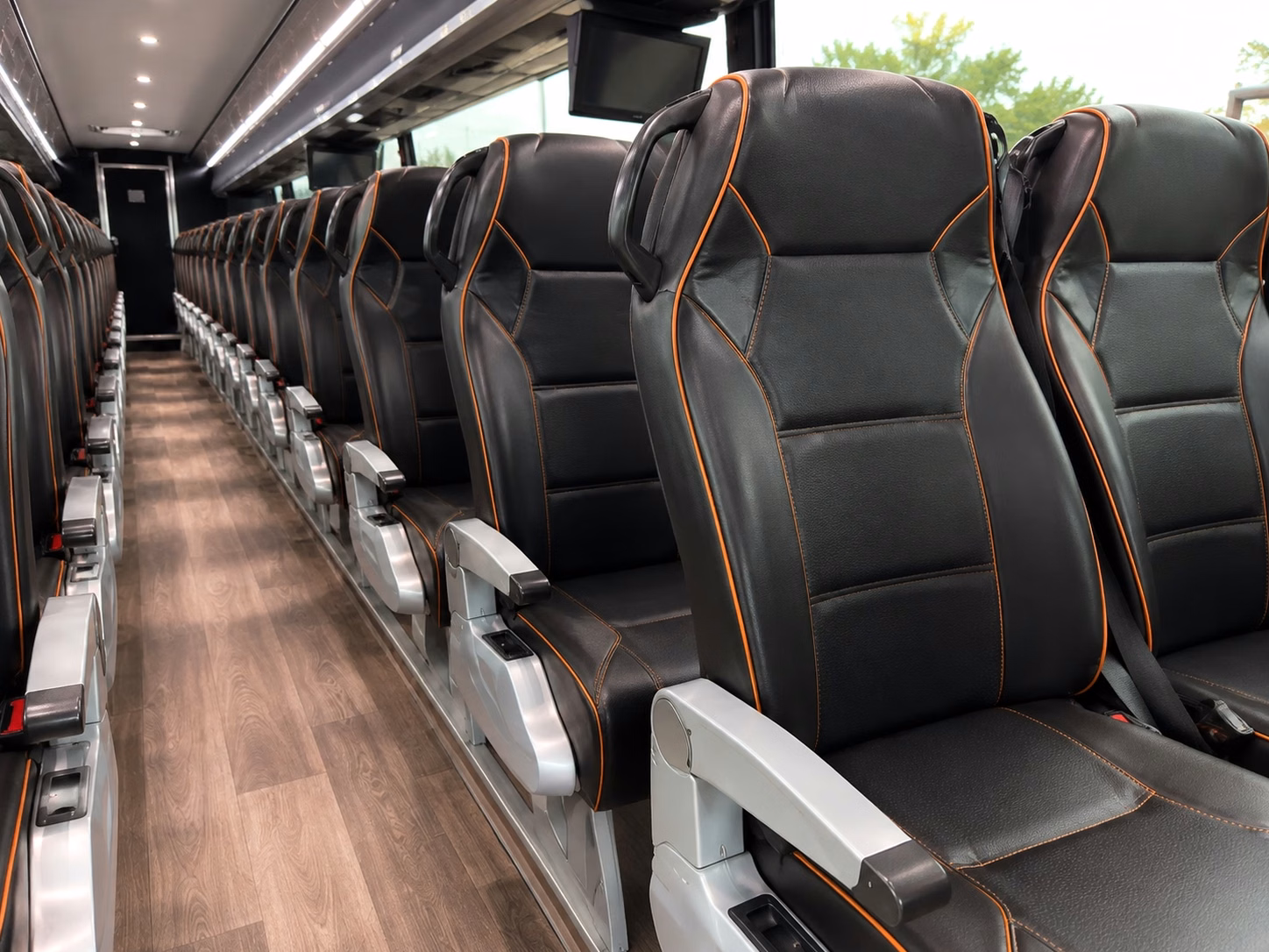 tulare charter bus interior